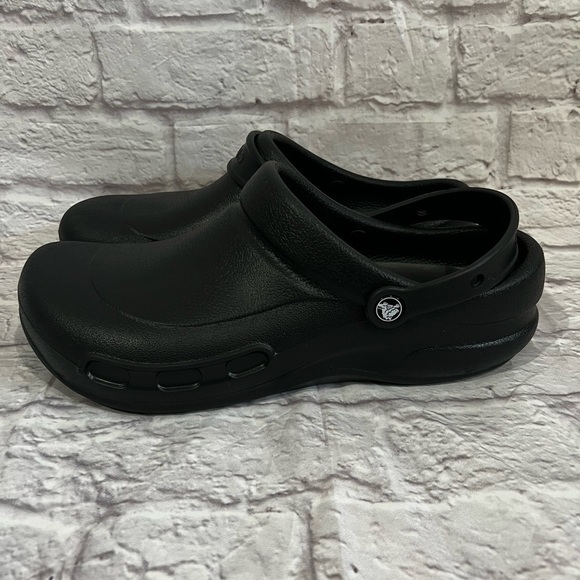 Crocs Bistro Clogs Work Slip & Oil Resistant Men's sz 12 black - Picture 1 of 6